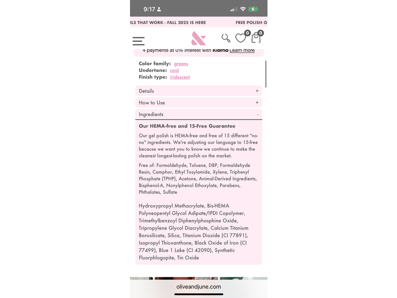 Olive & June Gel Polish, Dancing Green,