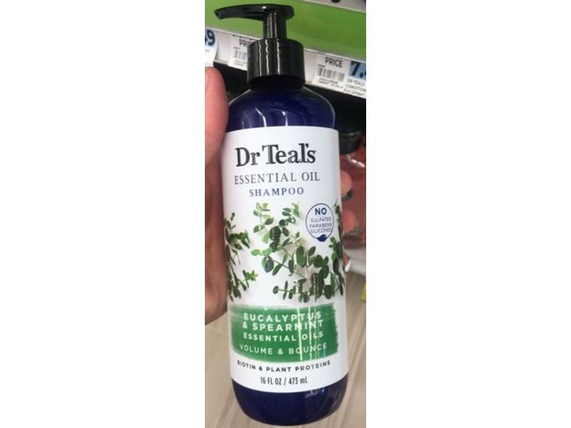 Dr. Teal's Essential Oil Shampoo, Eucalyptus & Spearmint, 16 fl oz/473 mL