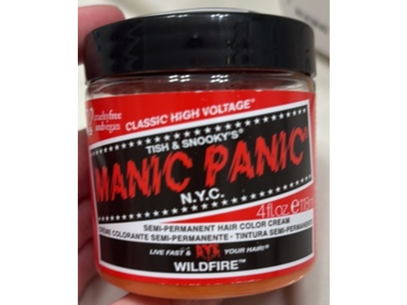 Manic Panic Semi-Permanent Hair Color Cream, Wildfire, 4 fl oz/118 mL