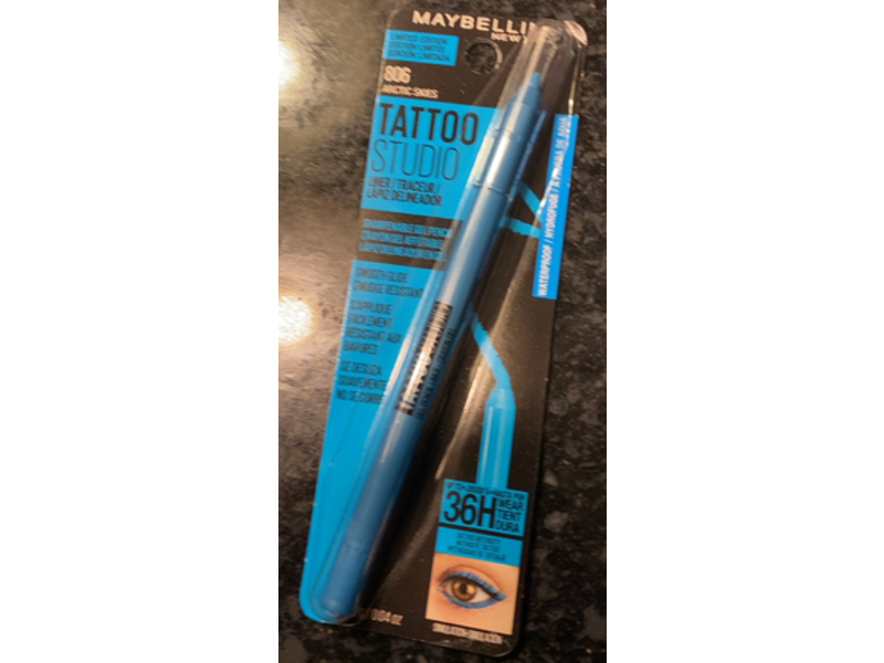 Maybelline Tattoo Studio Sharpenable Gel Pencil, Arctic Skies, 0.04 oz