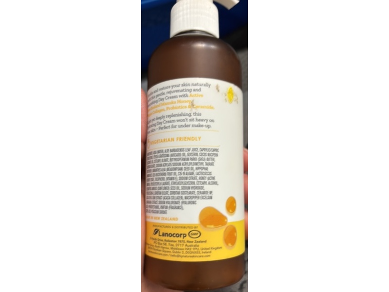 By Nature Soothing & Replenishing Light Day Cream, Manuka Honey + Collagen + Probiotics, 6.5 oz/185 g