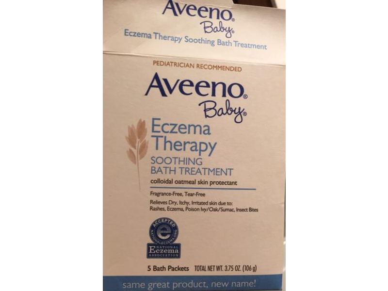 Aveeno Baby Eczema Therapy Soothing Bath Treatment, 3.75 oz/106 g, 5 Count
