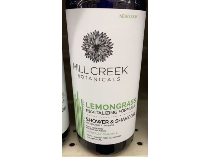 Mill Creek Botanicals Shower & Shave Gel, Lemongrass, 14 fl oz
