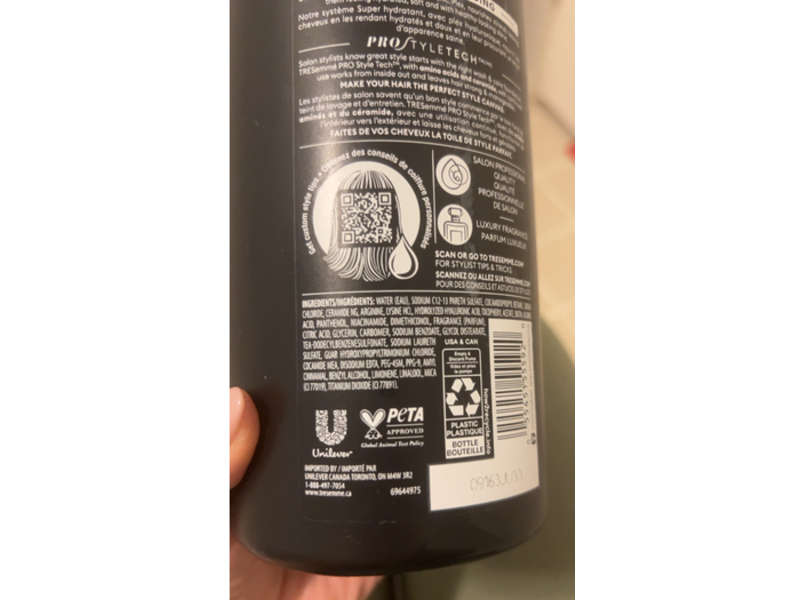 Tresemme Rich Moisture Shampoo, Hyaluronic Plex, 39 fl oz/1.15 L