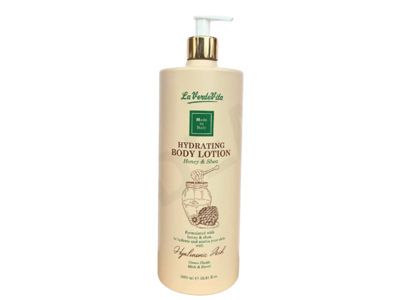 La Verde Vita Hydrating Body Lotion, Honey & Shea, 33.81 fl oz/1000 mL