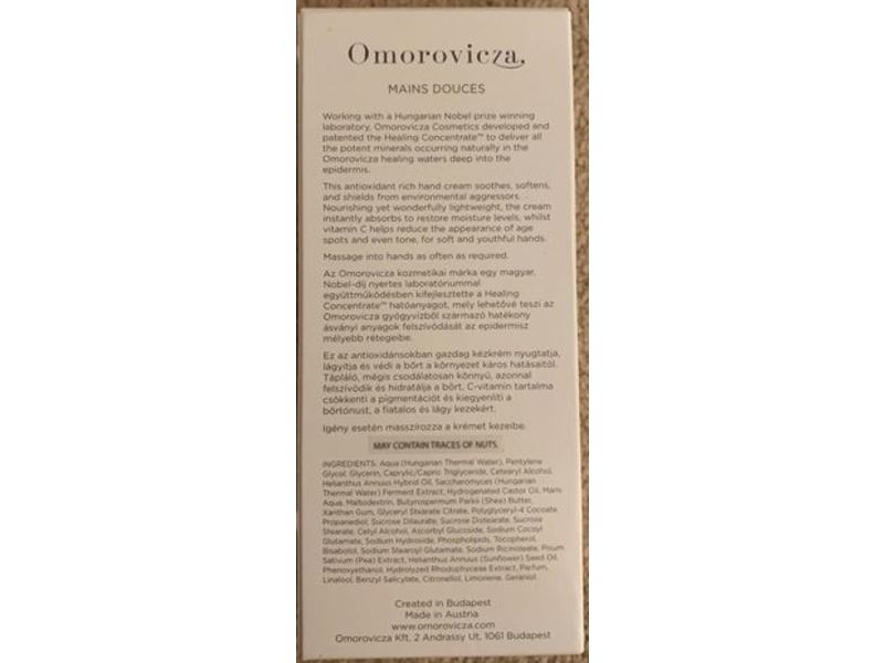 Omorovicza Youthful Hands, 2.5 fl oz/75 mL