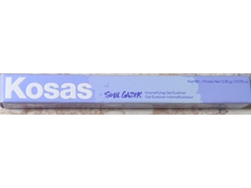 Kosas Soulgazer Intensifying Gel Eyeliner, Blackened Blue Satin, 0.012 fl oz/0.35 g
