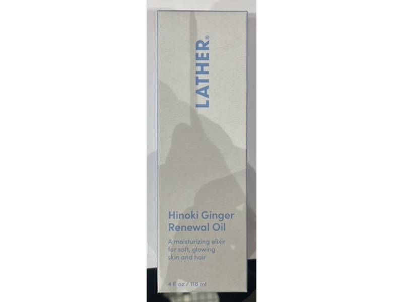 Lather Renewal Oil, Hinoki Ginger, 4 fl oz/118 mL