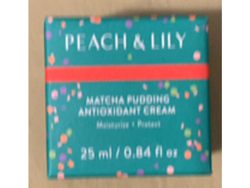 Peach & Lily Matcha Pudding Antioxidant Cream, 0.84 fl oz/25 mL