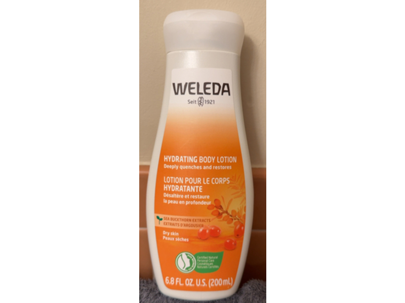 Weleda Hydrating Body Lotion, Sea Buckthorn Extracts, 6.8 fl oz/200 mL