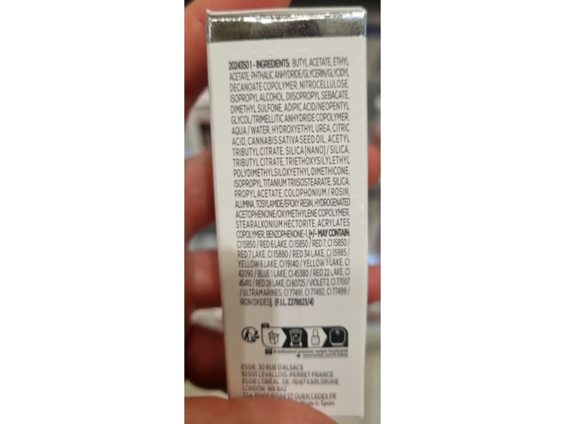 Essie Hard To Resist Nail Strengthener, Neutralize & Brighten Violet, 0.46 fl oz/13.5 mL