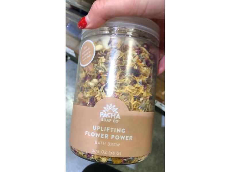 Pacha Soap Co Uplifting Flower Power Bath Brew, 2.75 oz/78 g