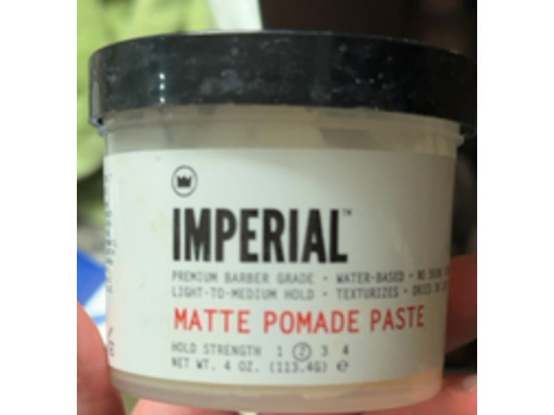 Imperial Matte Pomade Paste, Hold 2, 4 oz/113.4 g