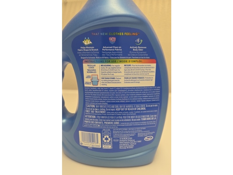 Persil Activewear Clean Liquid Laundry Detergent, 82 Loads, 82.5 fl oz/2.43 L