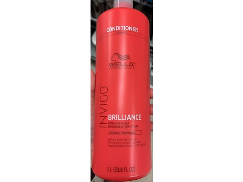 Wella INVIGO Brilliance Conditioner, Lime Caviar, 33.8 fl oz/1 L