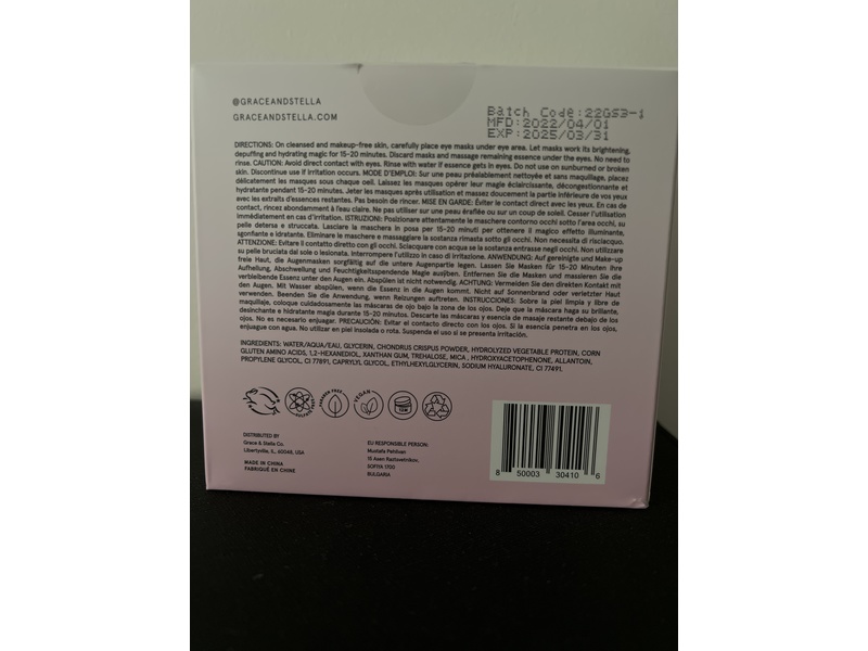 Grace & Stella Energy Drink Eye Mask, 30 Count