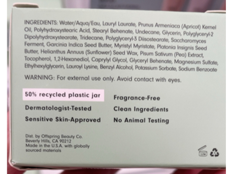 Versed Sweet Relief Overnight Barrier Balm, Bacuri Butter + Apricot Oil, 1.7 oz/50 g