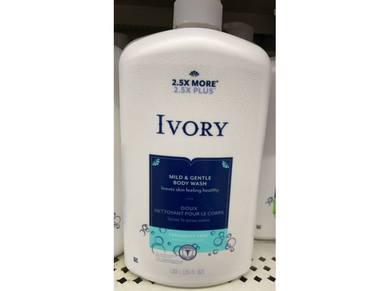 Ivory Mild & Gentle Body Wash, 35 fl oz/1.03 L