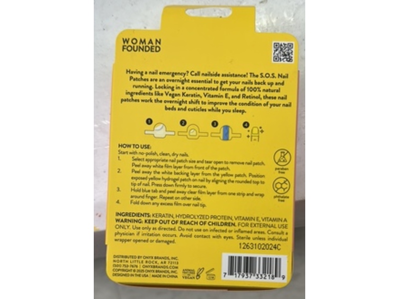 Onyx Professional Hard as Hoof S.O.S Nail Patches, 20 Count