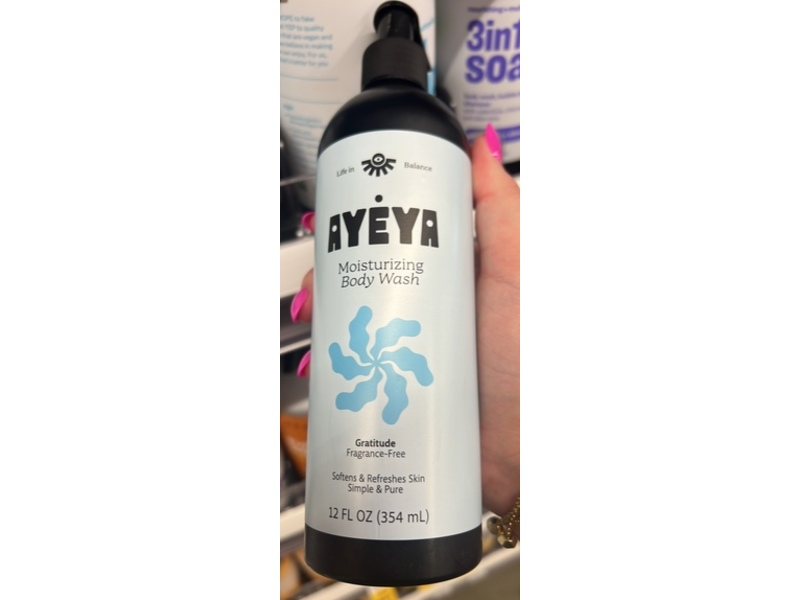 Ayeya Moisturizing Body Wash, Gratitude, 12 fl oz/354 mL