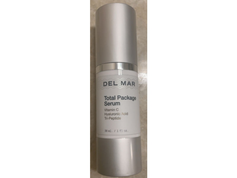 Del Mar Total Package Serum, Vitamin C, Hyaluronic Acid, 1 fl oz/30 mL