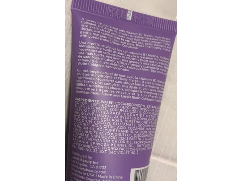 Luseta Biotin & Collagen Shampoo, 1.01 fl oz/30 mL