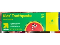 up&up Kids Toothpaste, Fluoride, Watermelon Mint Flavor, 4.2 oz/119 g - thumbnail 2
