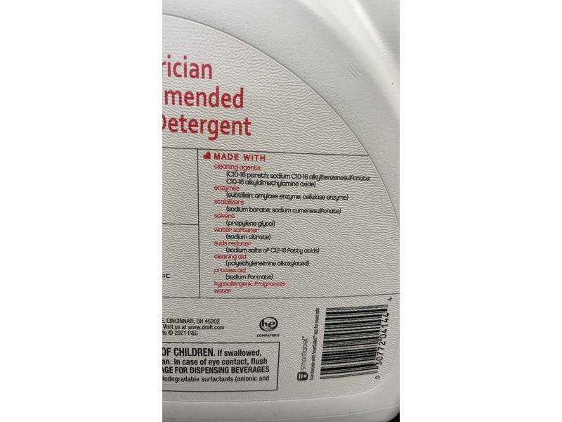 Dreft Ultra Concentrated Liquid Laundry Detergent, 125 Loads, 170 fl oz/5.02 L