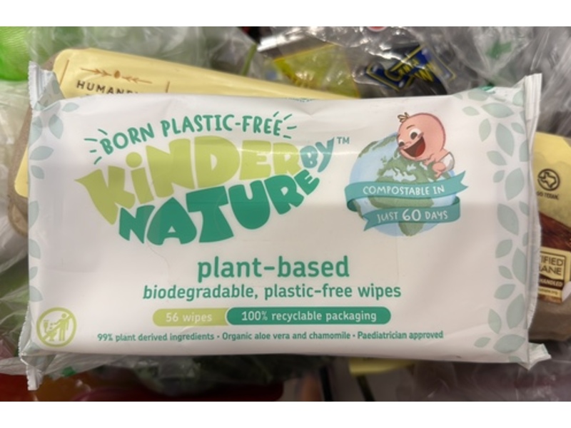 Jackson Reece Kinder By Nature Baby Wipes, 56 Count, Pack Of 12