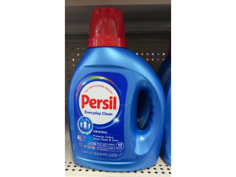 Persil Everyday Clean Liquid Laundry Detergent, 48 Loads, Original, 75 fl oz/2.21 L