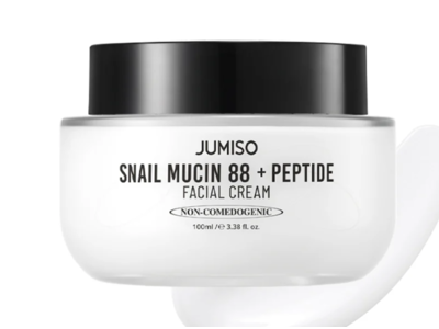 Jumiso Snail Mucin 88 + Peptide Facial Cream, 3.38 fl oz/100 mL
