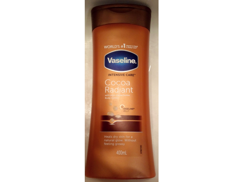 Vaseline Intensive Care Cocoa Radiant Body Lotion, Vaseline Jelly, 400 mL
