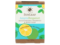 Sunleaf Moisturizing Shampoo & Body Soap, Amyris Bergamot, 5 oz/142 g - Image 2