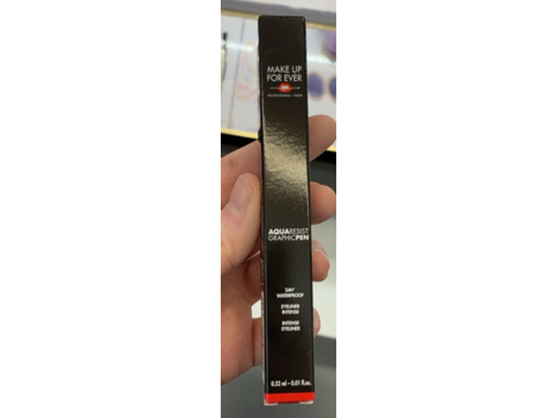 Make Up For Ever Eyeliner, Black, 0.01 fl oz/0.52 mL