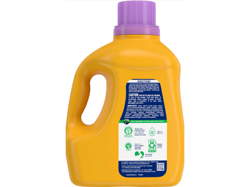 Arm & Hammer 3-In-1 Liquid Laundry Detergent Plus Softener, Orchard Bloom, 77 Loads, 100.5 fl oz/2.97 L