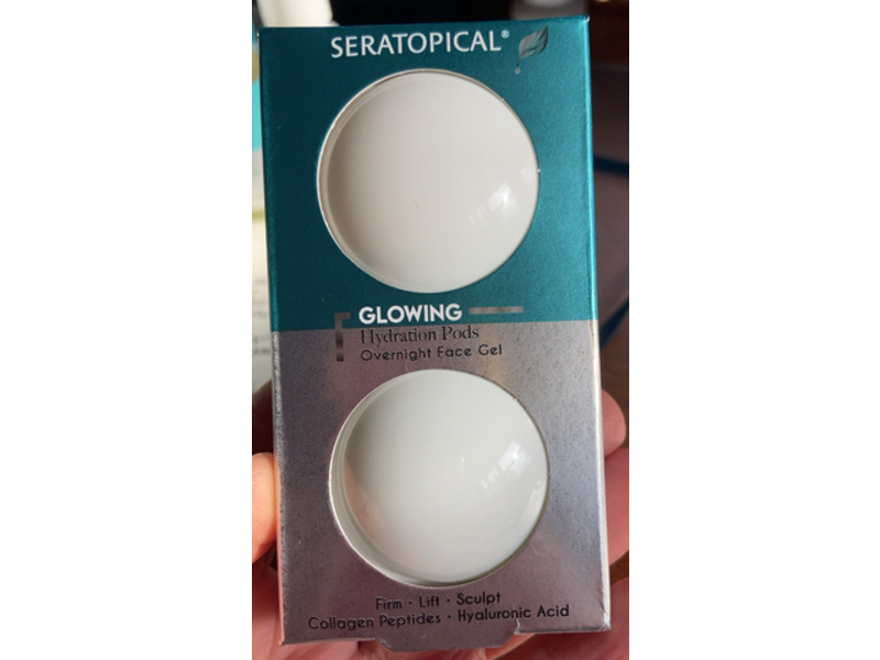 Seratopical Glowing Hydration Pods Overnight Face Gel, 4 Count