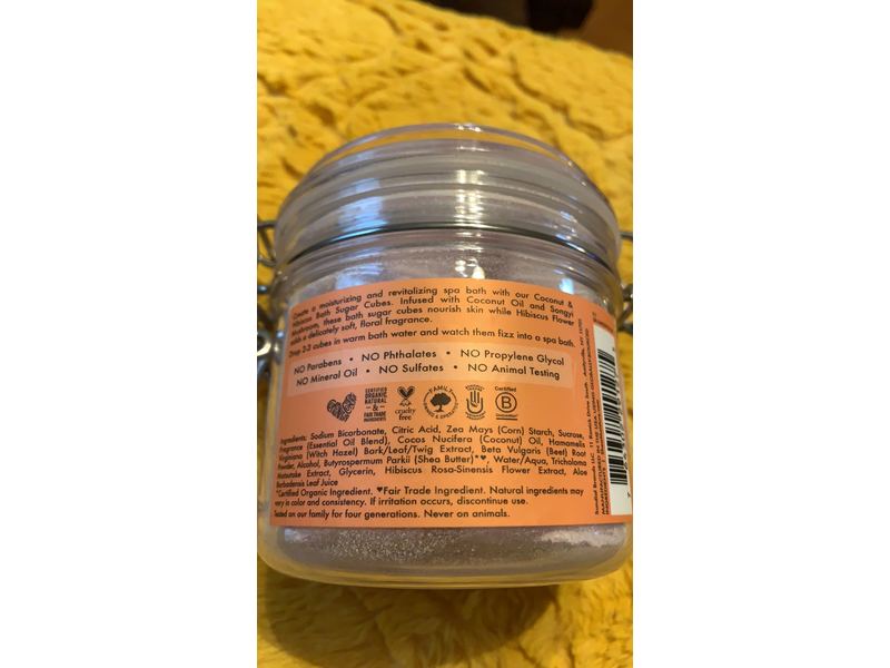 Shea Moisture Coconut and Hibiscus Bath Sugar Cubes, 7.5 oz