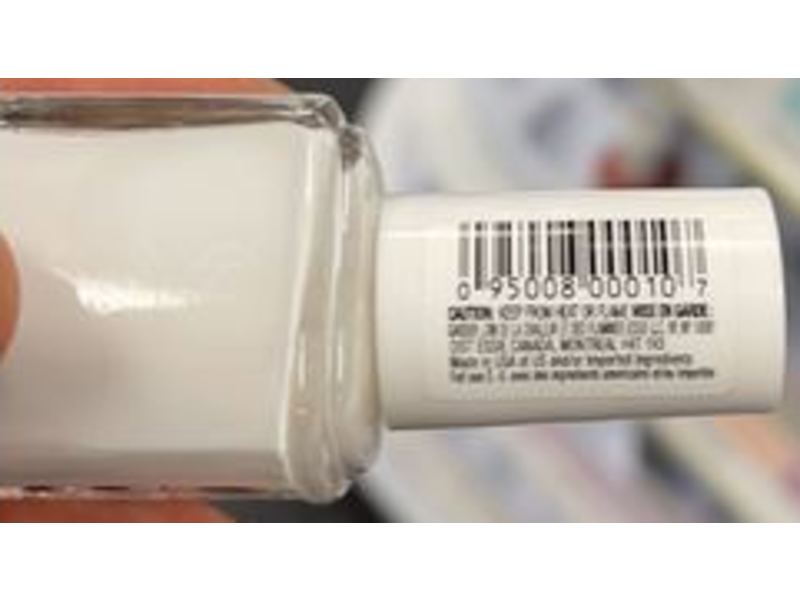 Essie Nail Lacquer Vernis, White, 0.46 fl oz/13.5 mL