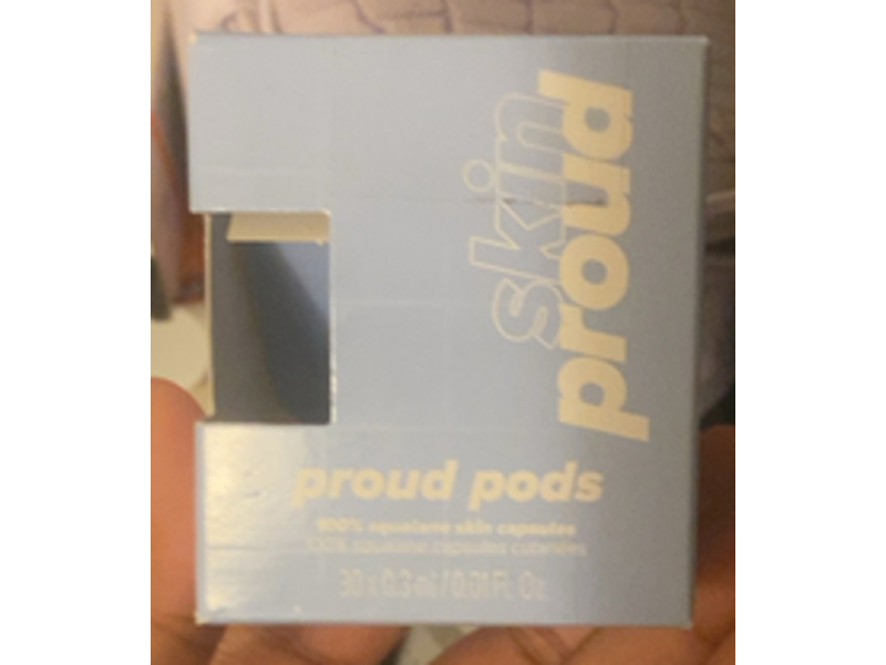 Skin Proud Pods 100% Squalane Skin Capsules, 0.01 fl oz/0.3 mL, 30 Count