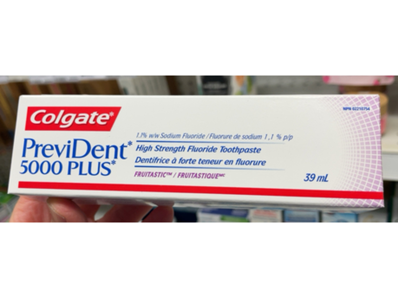 Colgate PreviDent 500 Plus High Strength Fluoride Toothpaste, Fruitastic, 39 mL
