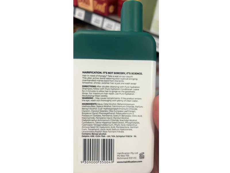 Hairification Pure Hydration Conditioner, 10.14 fl oz/300 mL