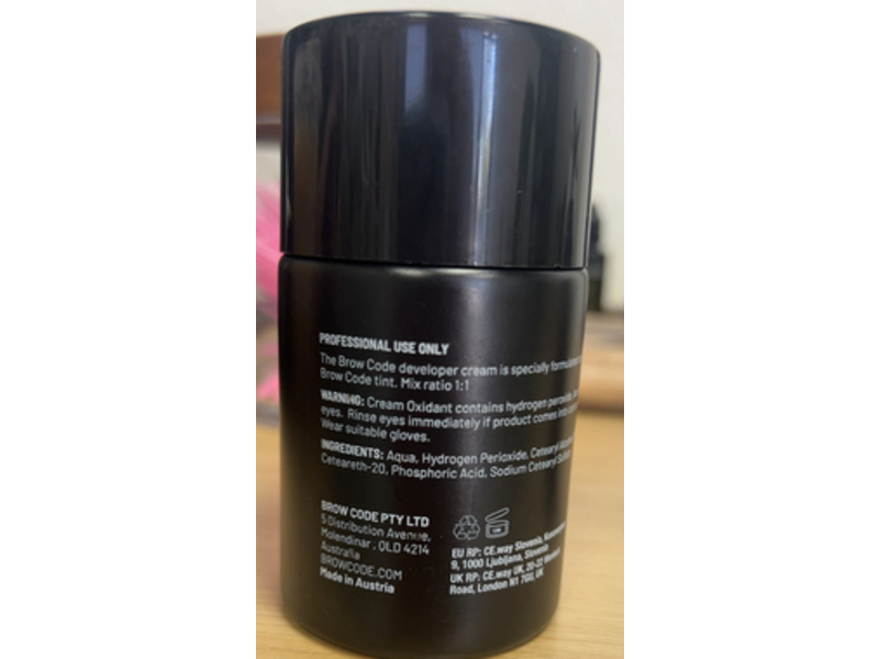 Brow Code Oxidant Cream, 3.38 fl oz/100 mL