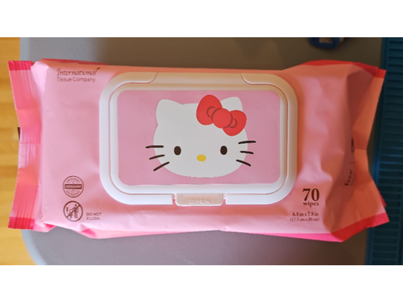 Hello Kitty Signature Wet Wipes, 70 Count