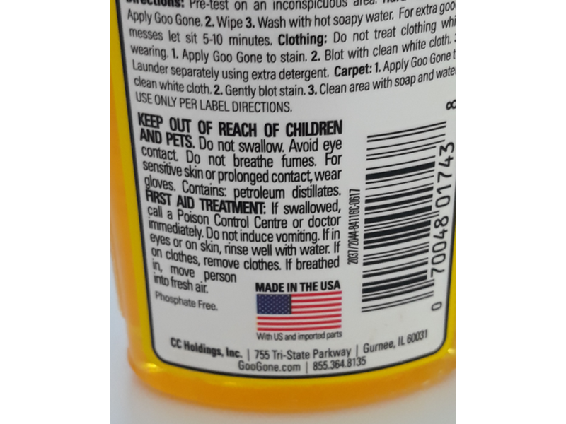 Goo Gone Pro-Power Adhesive Remover, Citrus Power, 8 fl oz/237 mL