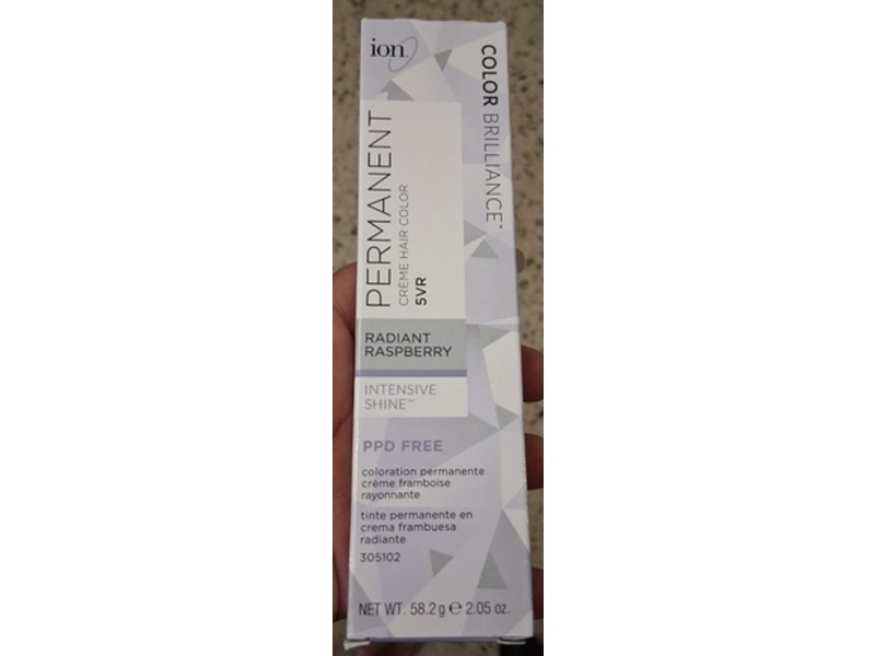 Ion Color Brilliance Permanent Creme Hair Color, 5VR Radiant Raspberry, 2.05 oz/58.2 g
