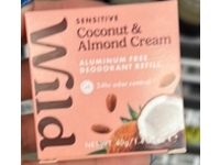 Wild Deodorant Refill, Coconut & Almond Cream, 1.4 oz/40 g - thumbnail 2