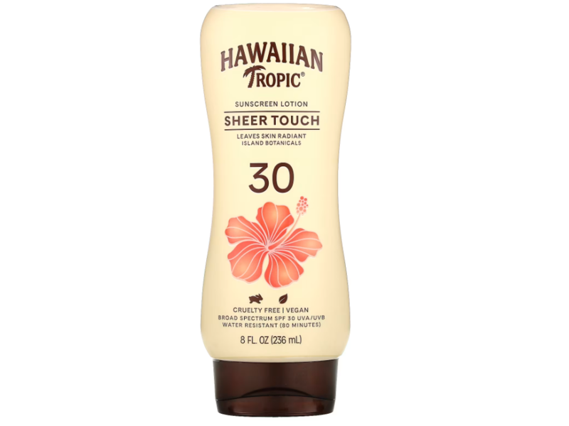 Hawaiian Tropic Sheer Touch Sunscreen Lotion Ultra Radiance, SPF 30, 8 fl oz/236 mL