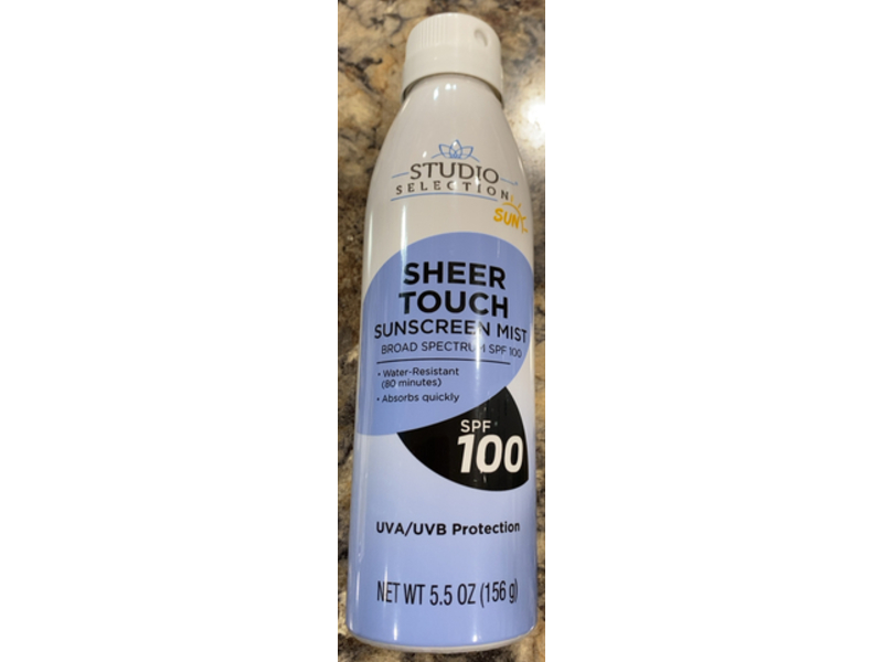 Studio Selection Sheer Touch Sunscreen Mist, SPF 100, 5.5 oz/156 g