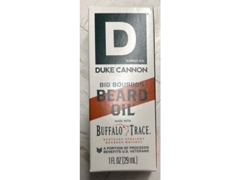 Duke Cannon Beard Oil, Big Bourbon, 1 fl oz/29 mL