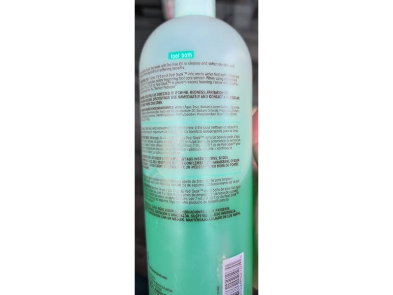 Gena Pedi Soak Foot Bath, Tea Tree Oil, 32 fl oz/946 mL